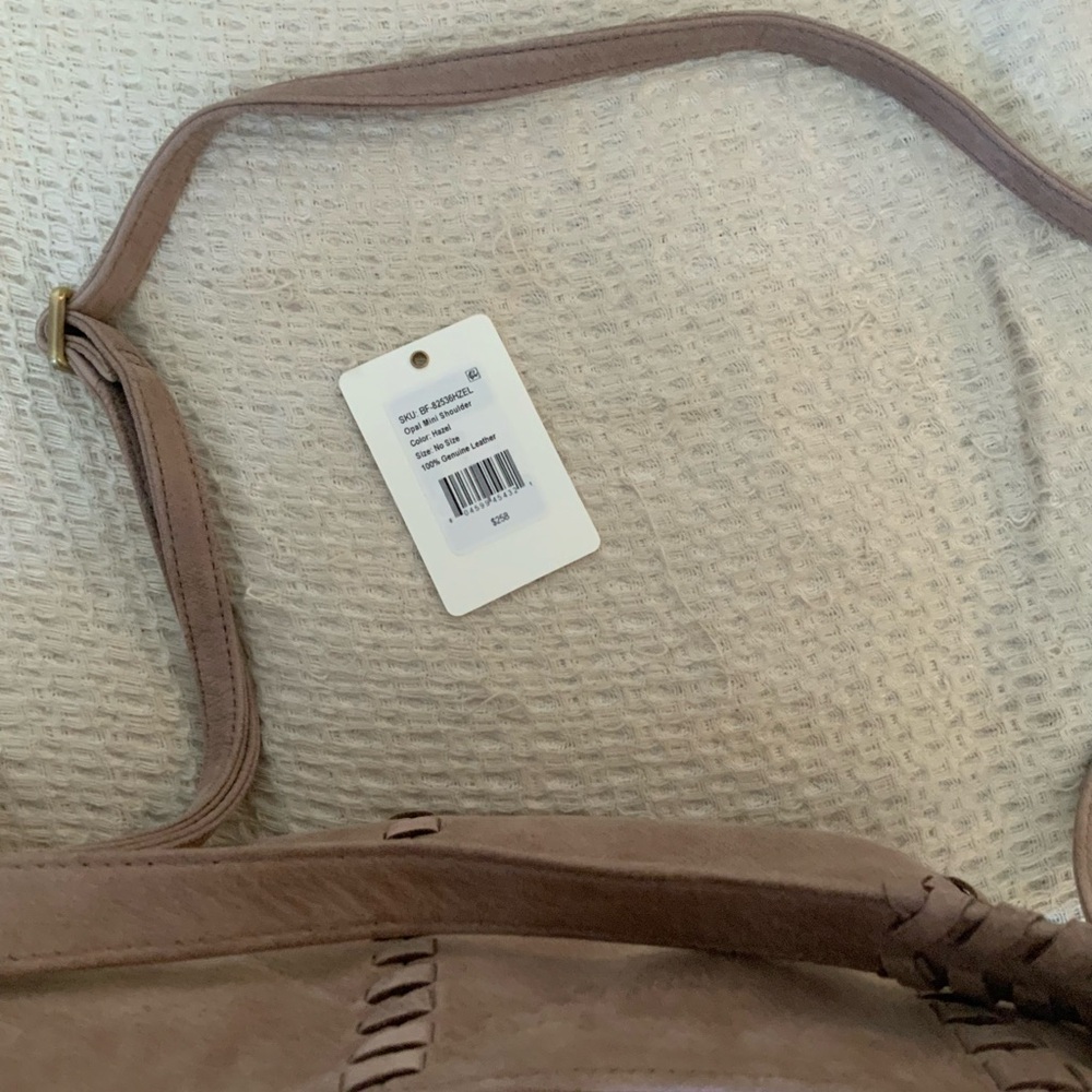 NWT Free People X HOBO Opal Mini Shoulder Bag Hazel Leather Crossbody Purse - Picture 5 of 10